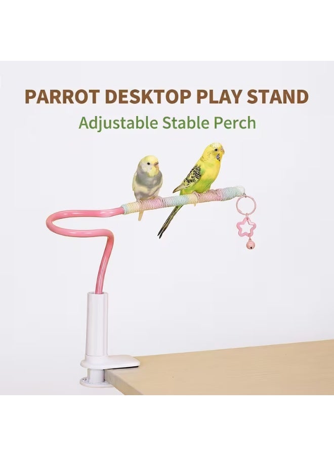 sharjah pigeon Parakeet Tabletop Stand – Natural Wooden Bird Perch Stand for Budgies, Parrots & Small Pet Birds | Stable Play & Rest Platform - Image 5
