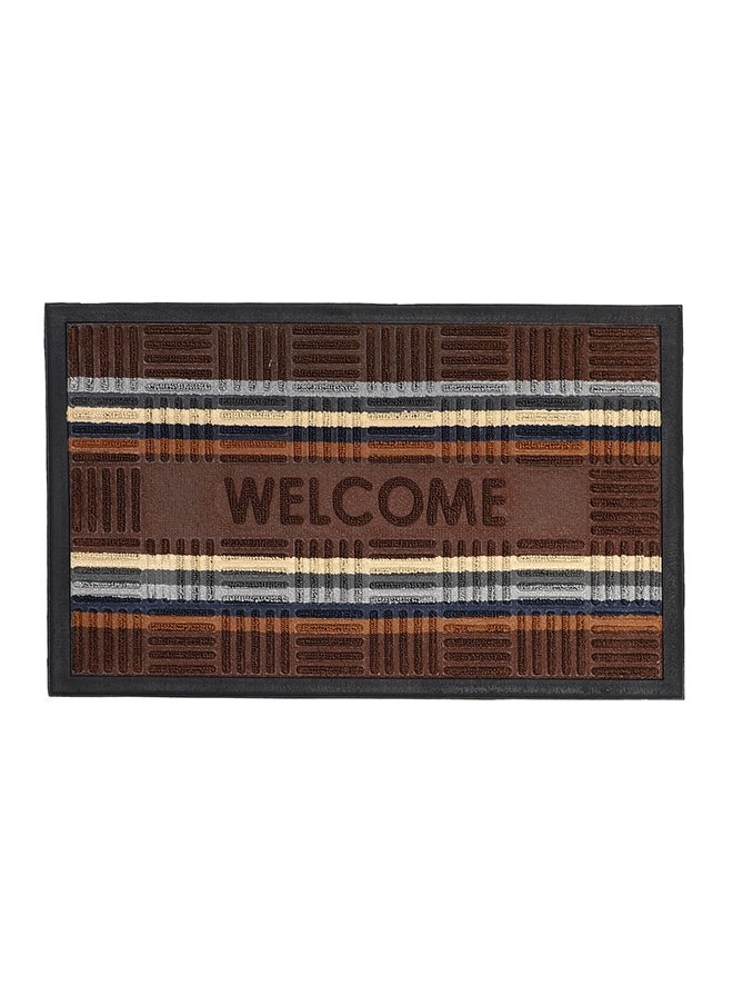 Status Status Contract Anti Slip Front Door Mat | (38 x 58 cm) Living Room Rug for Entrance Doors | New Rubber Floor Mats for Home (DKBrown)  - Image 3