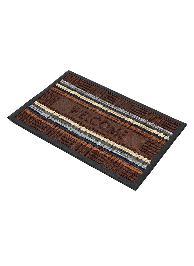 Status Status Contract Anti Slip Front Door Mat | (38 x 58 cm) Living Room Rug for Entrance Doors | New Rubber Floor Mats for Home (DKBrown)  - Image 4