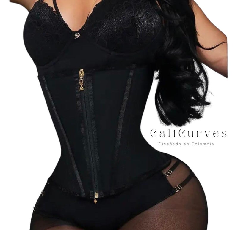 Waist Trainer 2XL Black High-Quality Latex Body Shaper - Tummy Control Curve Enhancer for Women’s Wedding Office Party Occasions - Image 2