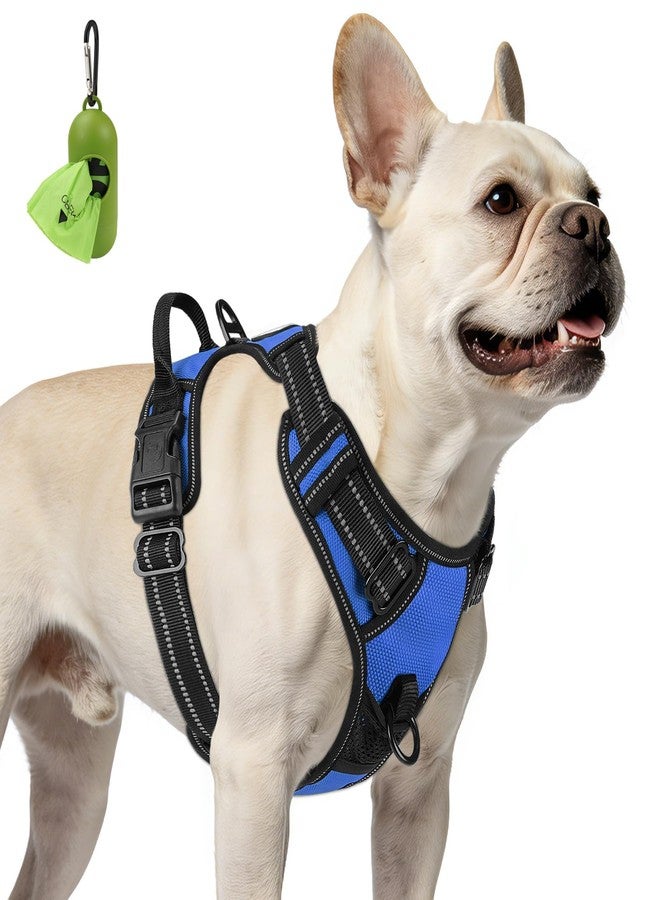 Joytale No Pull Dog Harness for Small Dogs, Reflective Pet Vest with Front Clip, Adjustable Soft Padded Harnesses with Easy Control Handle for Training and Walking, Navy Blue, S - Image 1