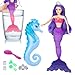 BETTINA Color Change Mermaid Doll Playset Mermaid Princess Doll with ColorChanging Tail Mermaid Toys with Seahorse Accessories Purple Hair - Image 3