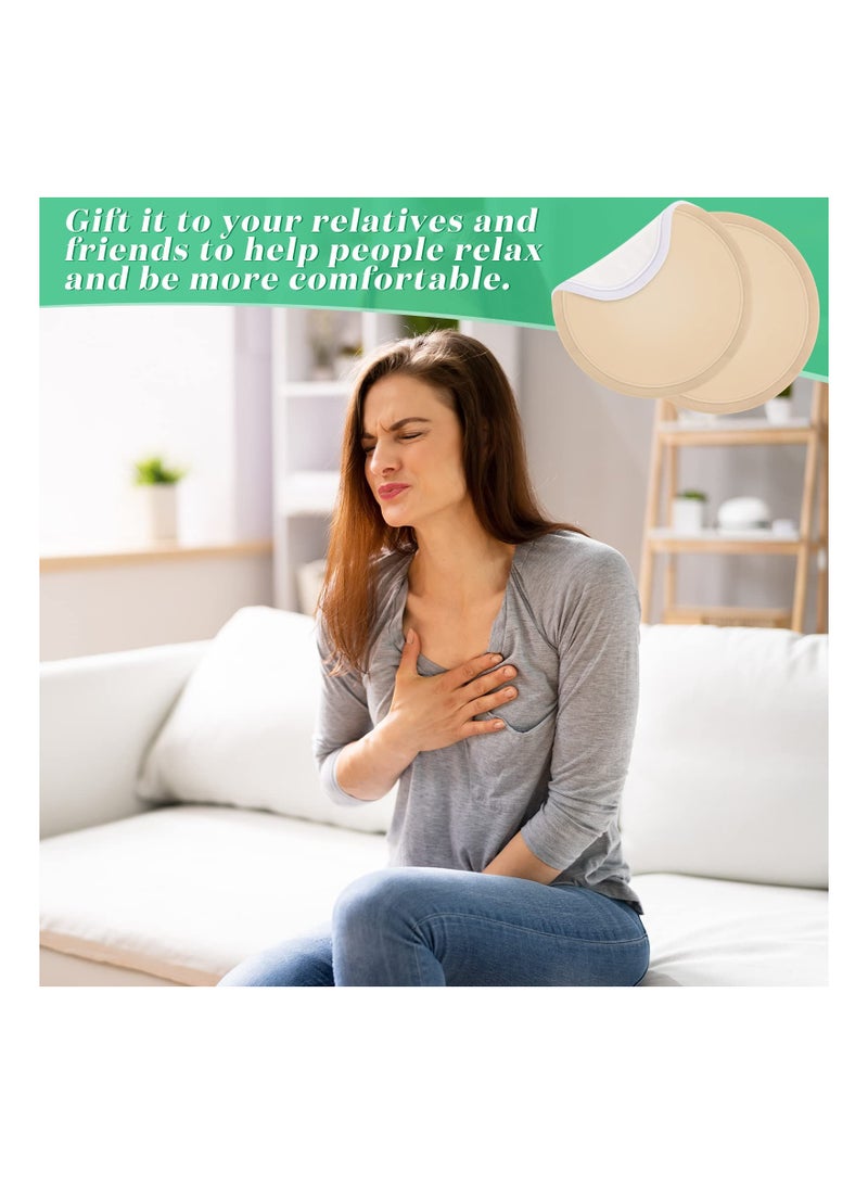 4 PCS Organic Castor Oil Nursing Pads - Soft Reusable Washable Compress Breast Pads for Comfort, Relaxation, and Soothing Daily Use (Castor Oil Not Included) - Image 3