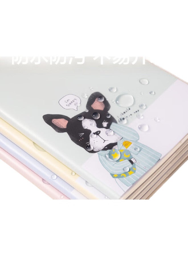 Deli 4-Pack 32K 72-Page Pajama Series Student Glue-Bound Notebook Set, Soft Copy Notebook, Journal, Diary, Notebook, Stationery, Back-To Essential T3272 - Image 1