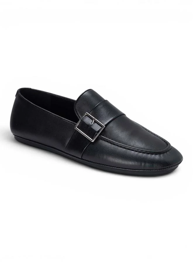 Bata Buckle Detail Formal Loafers