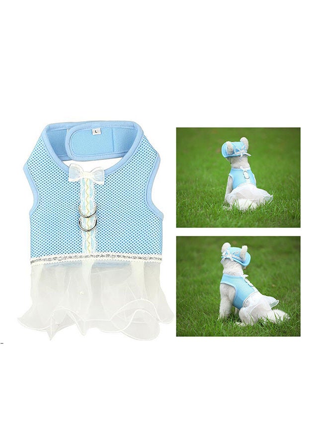 NIBEMINENT Tutu Skirt For Pet Blue/White 24x1.50x23centimeter - Image 2