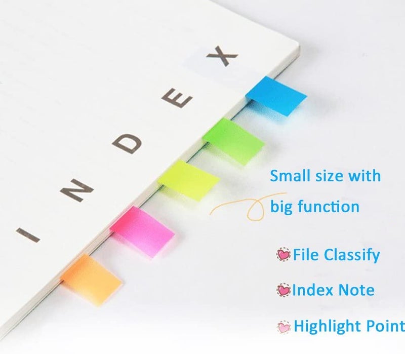 XLSFPY 300PCS Sticky Index Tabs, Transparent Sticky Page Markers Notes, Book Markers, Sticky Note Tabs, Page Tabs, Label Stickers, Small Pop Up Post Tabs Flags Stickers - Image 5