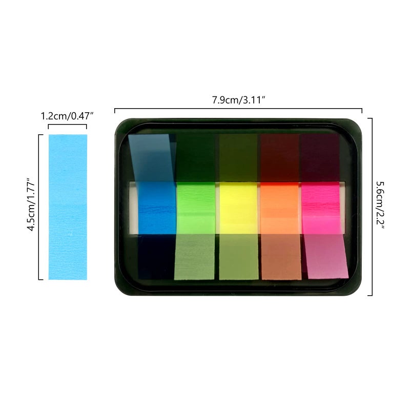 XLSFPY 300PCS Sticky Index Tabs, Transparent Sticky Page Markers Notes, Book Markers, Sticky Note Tabs, Page Tabs, Label Stickers, Small Pop Up Post Tabs Flags Stickers - Image 3