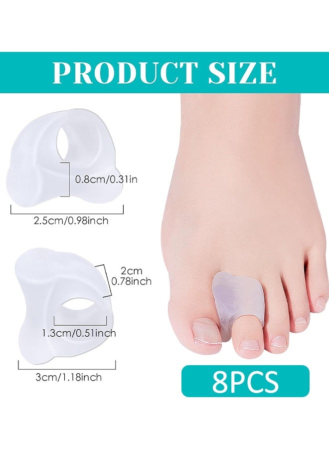 8PCS Toe Spacer,Gel Applicator,Correction of Crooked Toes,Bunion Braces Bunion Relief Pads for Overlaps Hallux Valgus,Yog - Image 2