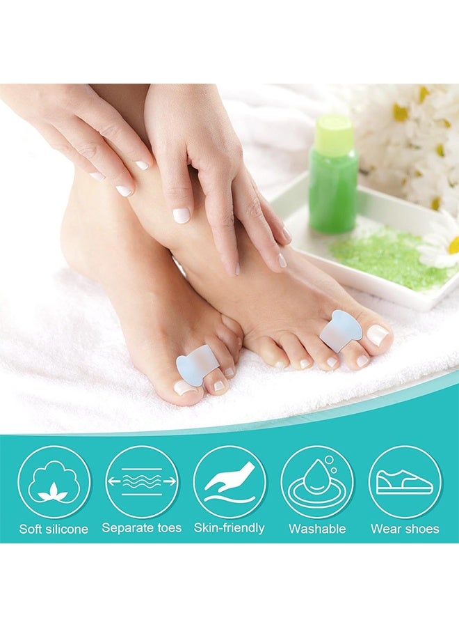 8PCS Toe Spacer,Gel Applicator,Correction of Crooked Toes,Bunion Braces Bunion Relief Pads for Overlaps Hallux Valgus,Yog - Image 5