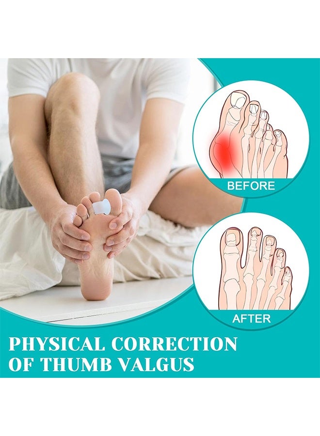 8PCS Toe Spacer,Gel Applicator,Correction of Crooked Toes,Bunion Braces Bunion Relief Pads for Overlaps Hallux Valgus,Yog - Image 3