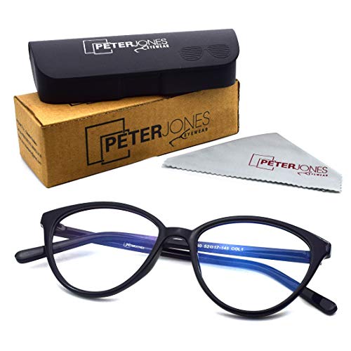 Peter Jones Demi Brown Zero Power Blue Light Blocking Cateye Glasses for Computer/Gaming/Reading (2360DA) - Image 4