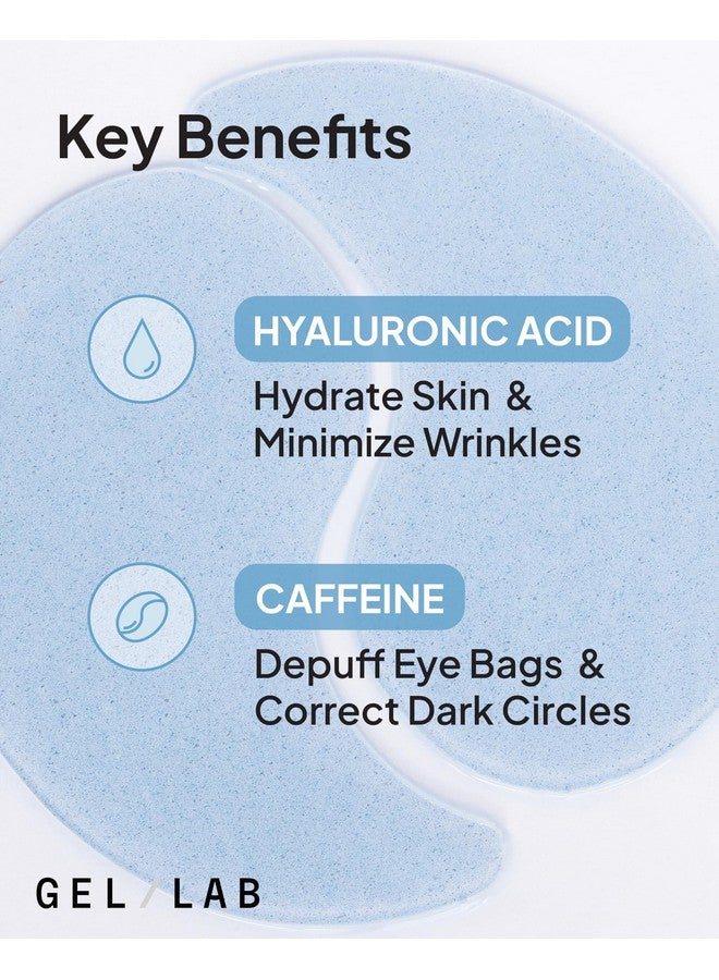 GEL LAB Reglow Under Eye Gel Patch Korean Hydrating Eye Mask Hyaluronic Acid & Caffeine Reduce Wrinkles While Brightening And Minimizing Dark Circles & Puffiness 60 Patches  - Image 3