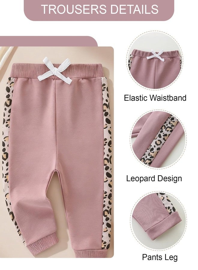 CIZENOFURS Baby Girl Clothes Set with Long Sleeve Shirt and Elastic Pants Toddler Girls Letter Print Fall Winter Outfits 3T 4T - Image 5