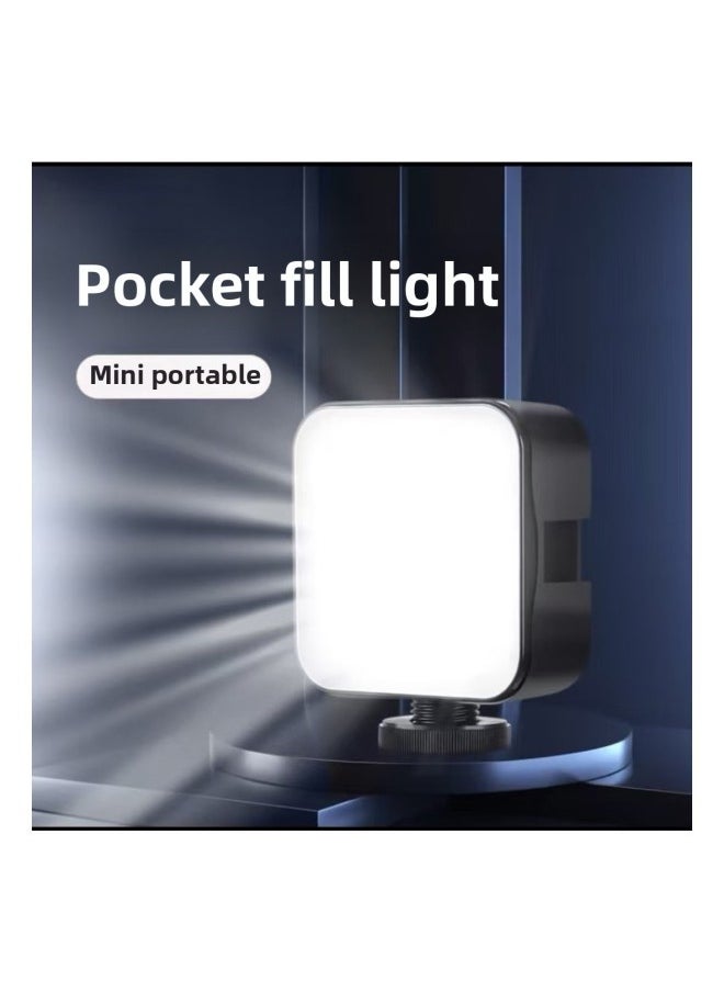 Customized Flap Pocket Pants Fill Light Mini Square Led Mobile Phone Photo Portable Fill Light Photography Camera Recommended-Specification:Fill Light Rechargeable Model (built-in Battery)