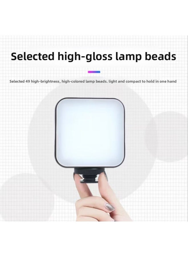 Customized Flap Pocket Pants Fill Light Mini Square Led Mobile Phone Photo Portable Fill Light Photography Camera Recommended-Specification:Fill Light Rechargeable Model (built-in Battery)