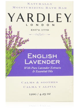 Yardley Yardley London English Lavender with Essential Oils Soap Bar, 4.25 oz Bar (Pack of 8) 