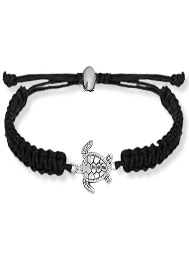Sportybella Turtle Charm Bracelet - Handmade Adjustable Braided Rope Bracelet, Boho Sea Life Jewelry, Unisex Gift for Ocean Lovers, Pet Owners, and Save the Turtles Supporters - Image 1