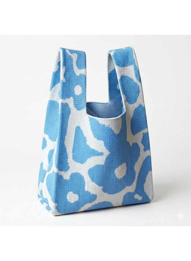 QSYW Knot Bag, Mini Knit Tote Bag, Extra Thickened Japanese Knot Bag, Wristlet Handbag, Aesthetic Crochet- 1/2/6 Pack, Mix2, Medium - Image 2