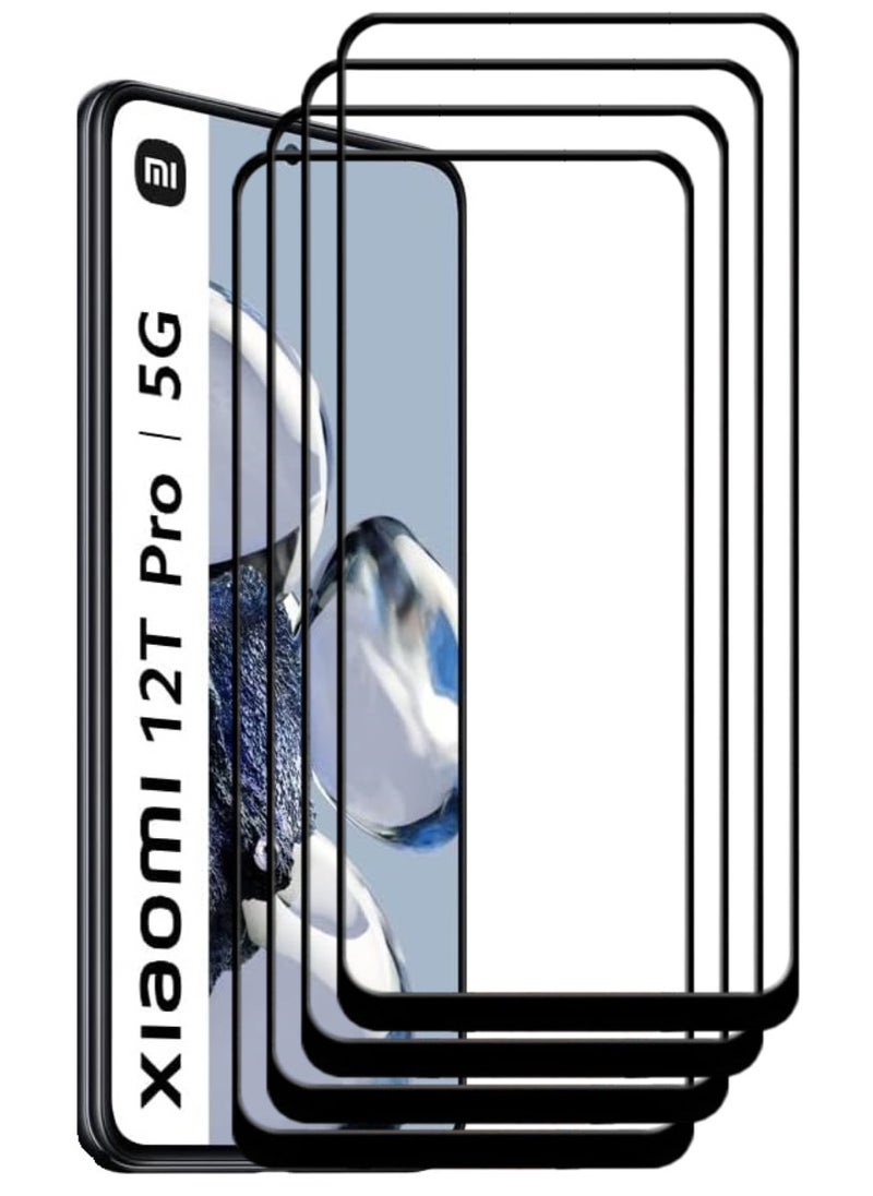 ACLIX 4 Pieces Antistatic ESD Dustproof Premium Quality High Definition Tempered Glass Screen Protector Designed For Xiaomi 12T Pro - Image 1