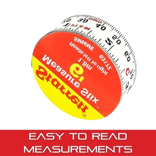 Starrett Tape Measure Stix with Adhesive Backing - Mount to Work Bench, Saw Table, Drafting Table - 3/4" x 2m/6', English Metric, Left-Right Reading - SM66ME - Image 4