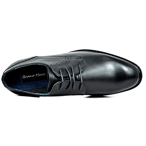 Bruno Marc Mens Classic Dress Oxfords Business Derby Shoes, Black - 11 Wide (PRINCEWIDE-16) - Image 3
