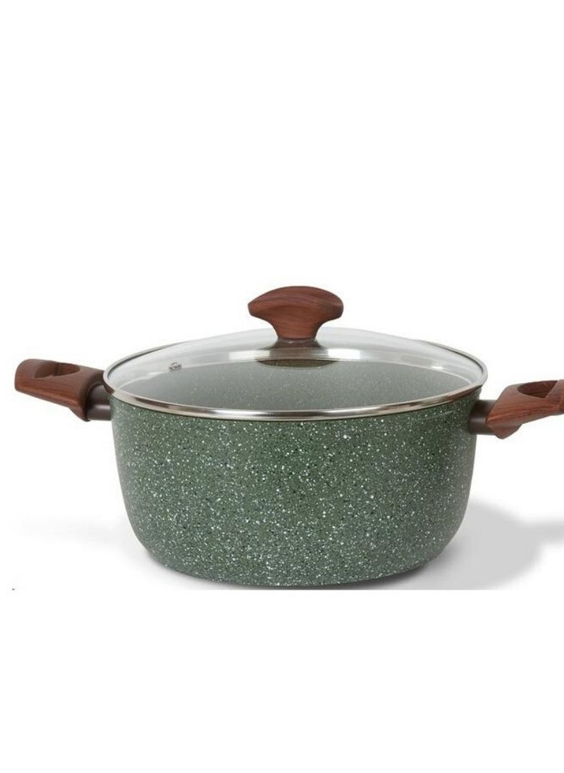 TVS TVS-CASSEROLE WITH GLASS LID 20 CM NATURA INDUCTION  - Image 1