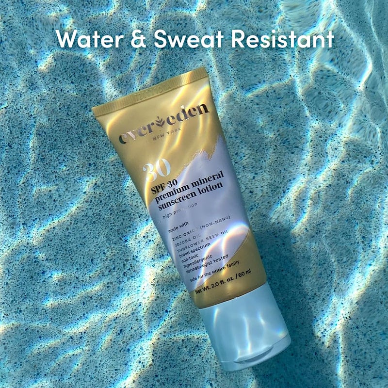 Evereden واقي شمس معدني متميز من إيفيريدن SPF30: واقي شمس آمن للأطفال وللعائلة بأكملها يحبه الأطفال - واقي شمس غير نانو للأطفال لحماية UVA و UVB على مدار السنة - نظيف وآمن وصديق للشعاب المرجانية - Image 2