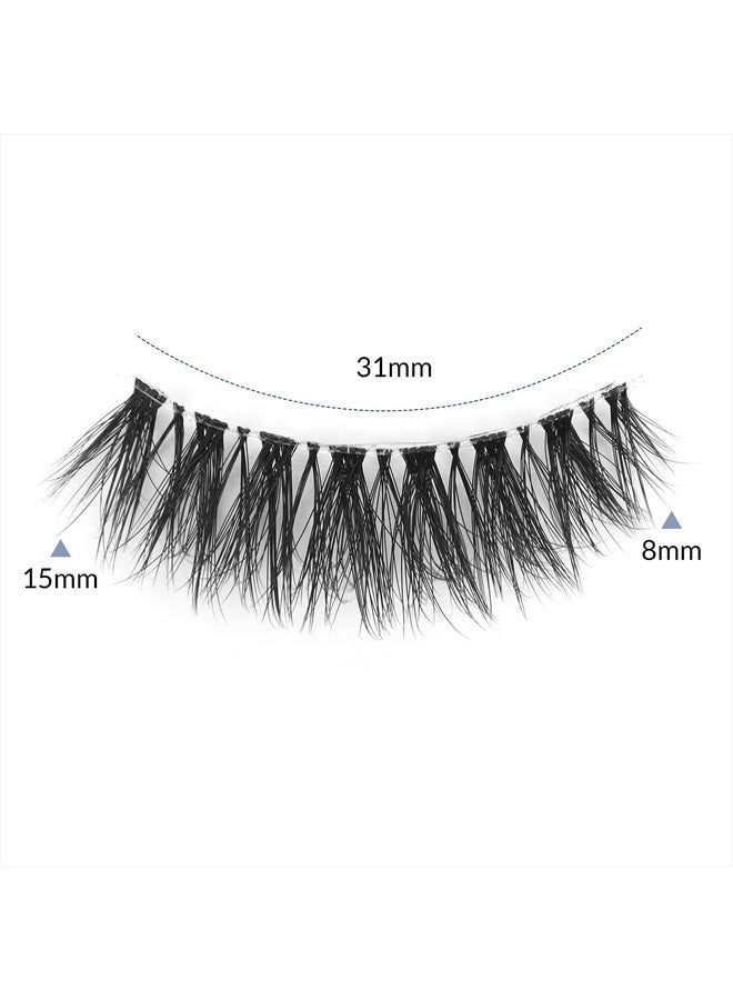 BEPHOLAN Lashes Natural Look False Eyelashes - Bepholan Fake Eyelashes 3D Super Fluffy False Lashes Clear Band Wispy Lashes 3-Pack Faux Mink Lashes,XMZ24-3 - Image 3