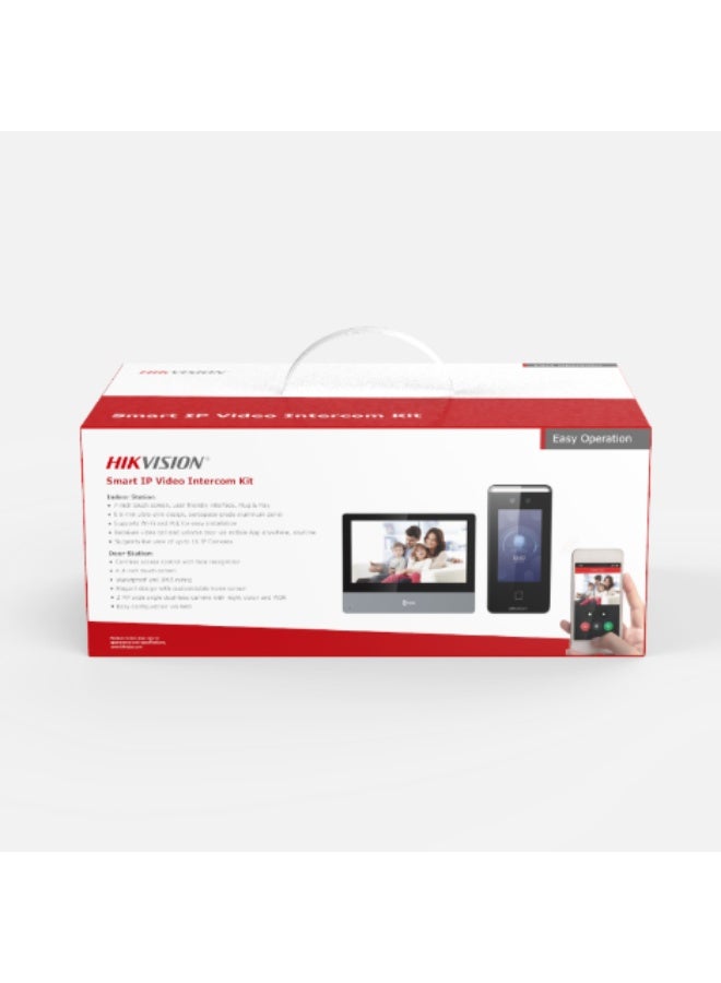 هيك فيجن POE Face Access Terminal With Face, 4.3" LCD Touch screenFinger & Card Access With Wi-Fi, Supports ISAPI, ISUP5.0, Max.1500 Faces Capacity, IP65, Black | DS-K1T342MFWX-E1 - Image 2