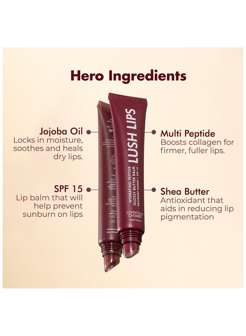 كيميائي واعي مرطب شفاه ببتيد من كونشوس كيميست - شفاه غنية بعامل حماية من الشمس 15 | 15 غرام - Image 2