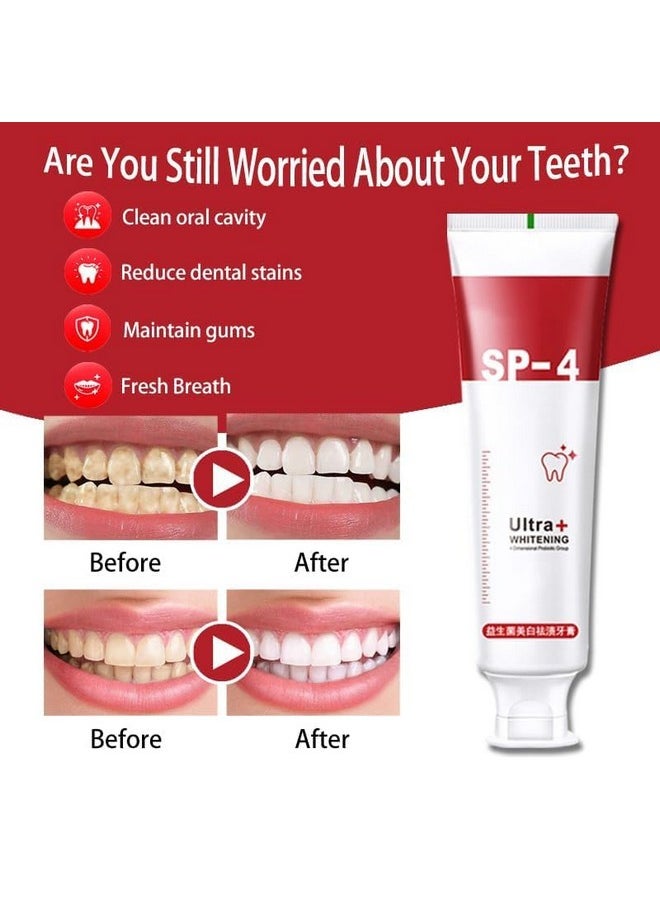 Yayashi Sp4 Toothpaste Sp4 Toothpaste Sp4 Brightening Toothpaste Fresh Breat Sp4 Brightening & Stain Removing Toothpaste
