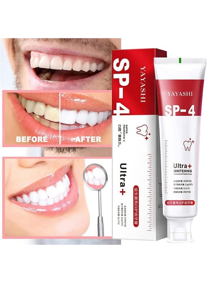 Yayashi Sp4 Toothpaste Sp4 Toothpaste Sp4 Brightening Toothpaste Fresh Breat Sp4 Brightening & Stain Removing Toothpaste