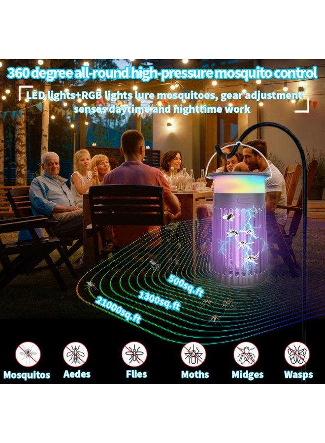 Nariele Mosquito Killer Lamp Insect Repellent Mute Electric Insect Trap Rechargeable Outdoor and Indoor Use Mosquito Killer Repellent - Image 3