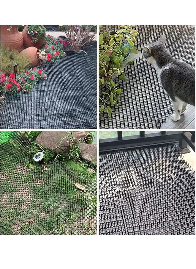 MLADEN - Cat Repellent Outdoor Cat Mat Of 19.25 X 5.5 Inches Set Of 6 Cat Repellent Spikes To Keep Cats Out Of Yard Permanently Cat Deterrent Indoor 9 Ft Coverage - Image 1