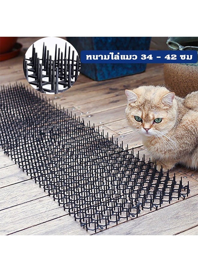 MLADEN - Cat Repellent Outdoor Cat Mat Of 19.25 X 5.5 Inches Set Of 6 Cat Repellent Spikes To Keep Cats Out Of Yard Permanently Cat Deterrent Indoor 9 Ft Coverage - Image 1