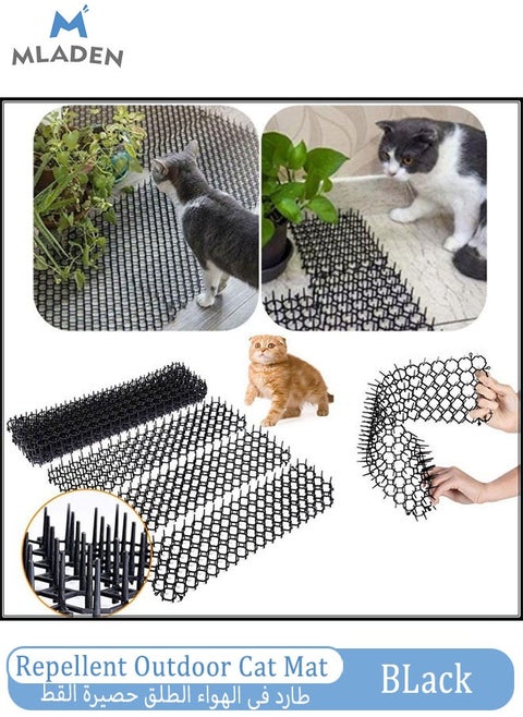 Cat Repellent Outdoor Cat Mat Of 19.25 X 5.5 Inches Set Of 6 Cat Repellent Spikes To Keep Cats Out Of Yard Permanently Cat Deterrent Indoor 9 Ft Coverage