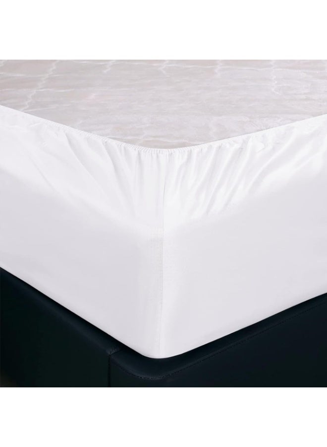 KI LINEN - Luxurious 600 Thread Count Egyptian Cotton Sheet Set for Queen Size Bed (60" X 80") 16 Inch Deep Pocket - Comfy Breathable & Cooling Sheets with Sateen Weave - Bedding Sheet Set - White - Image 4