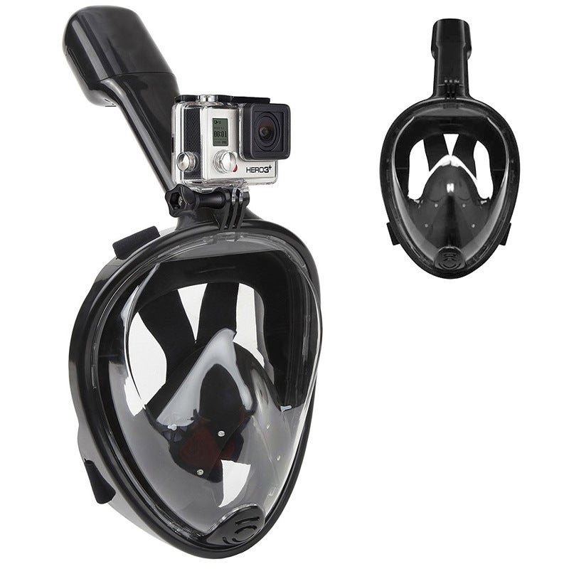 Foldable Snorkeling Set with Full Dry Diving Mask - Portable Anti-Choking  Design - Image 1