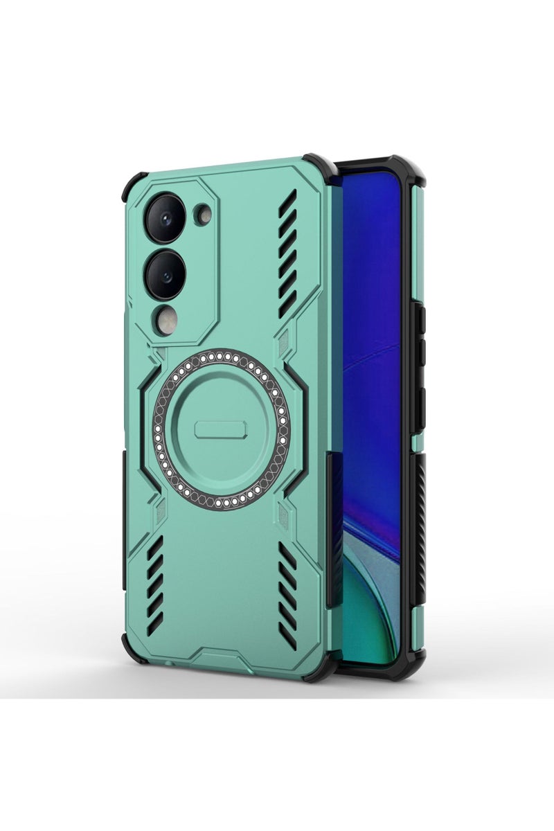 عام غطاء مغناطيسي مبرد مصمم خصيصًا لهاتف VIVO Y19 5G، بتقنية تبريد متطورة، تركيب مغناطيسي دقيق، وحماية فعالة من السخونة الزائدة، مع تصميم يناسب الهاتف بدقة فائقة.