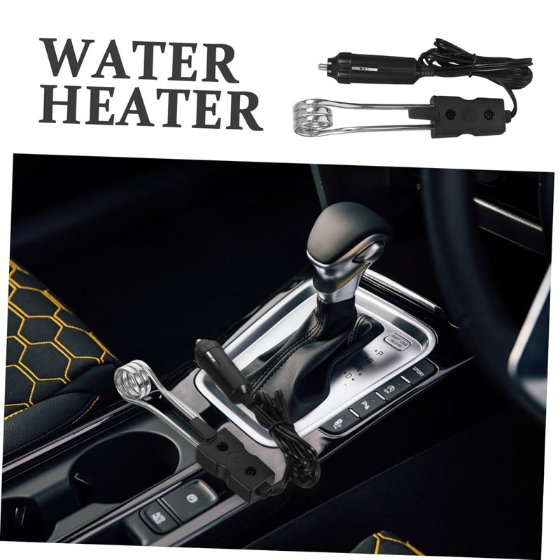 سخان غمر مياه محمول 12 فولت، غلاية صغيرة للسفر لتحضير الشاي والقهوة ومشروبات السيارة - Image 3