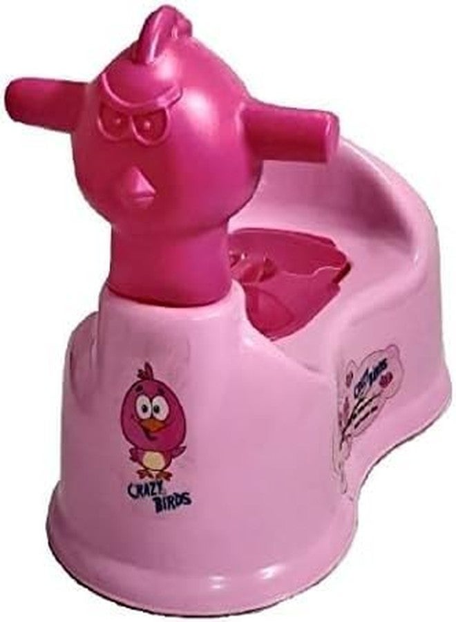 CSM Crazy Bird Baby Toilet Trainer Potty Seat with Lid Cover, Pink