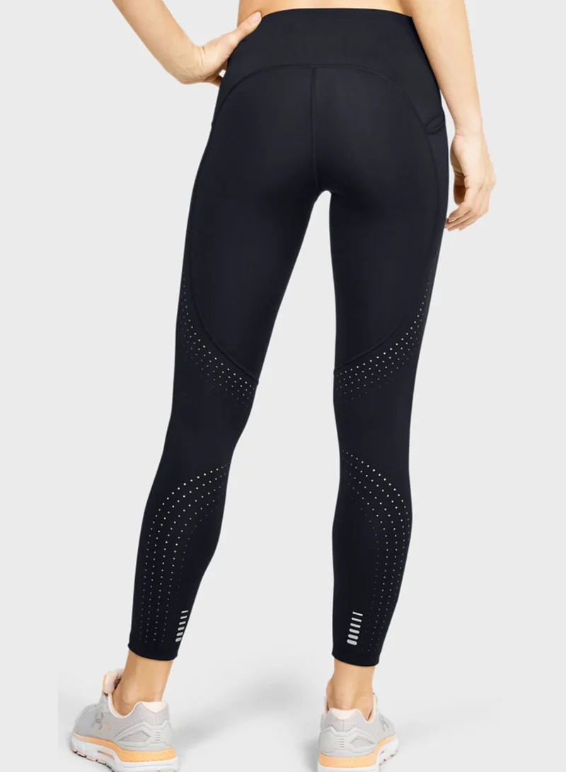 UNDER ARMOUR Qualifier Speedpocket Perforated Cropped Tights