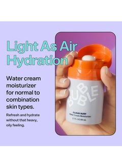بابل skincare cloud surf water cream face moisturizer - مرطب مرطب يساعد على إعادة توازن الزيوت وتقليل المسام مع الكرفس استخراج البذور - للبشرة الحساسة ( 50 مل )  - Image 3