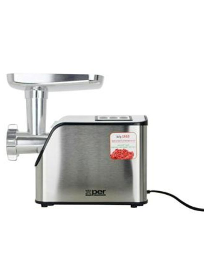 XPER - Xper Meat Grinder 1610 Watt Steel + Attachments, XPMG-1610S - Image 1