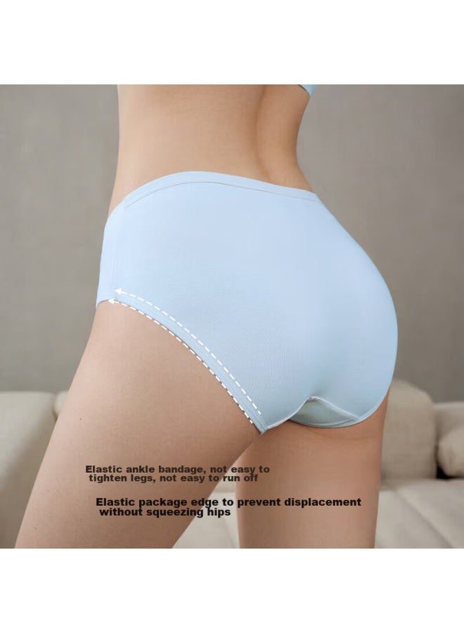 Emxee Maternity Underwear For Women, Antibacterial, Low-rise, Belly Support, For Early, Mid, And Late Pregnancy, Postpartum, Seamless Cotton Panties, 4-pack Set, Xxl - Image 4