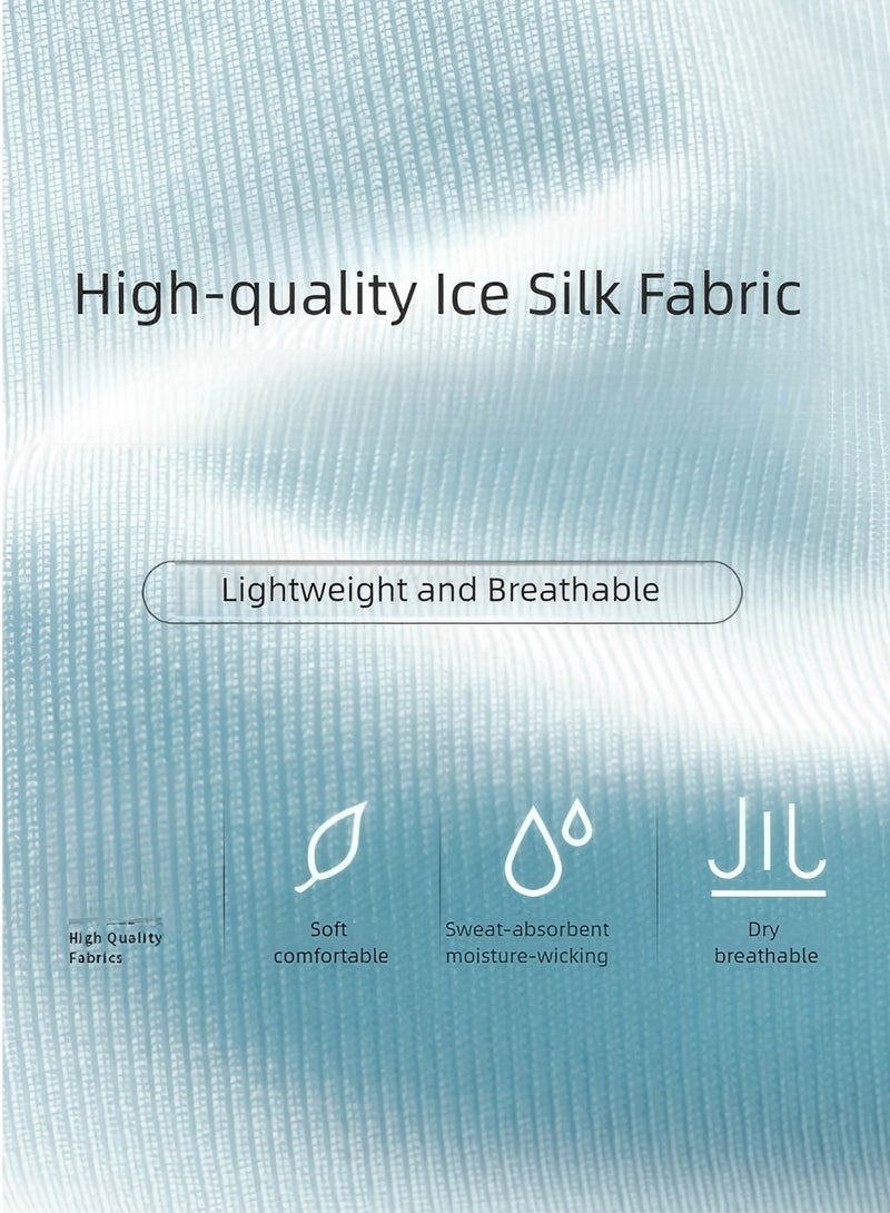 Nakhl Plus Size Traceless Breathable Ice Silk Cool Underwear Trunks Pack of 3 for Men and Big Boys XXXXL - Image 2