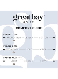 Great Bay Home Great Bay Home 4-Piece Stripe Printed Ultra-Soft Microfiber Sheet Set. Wrinkle Free, Comfortable, All-Season Bed Sheets. Evette Collection (Queen, Stripe - Taupe)  - Image 3