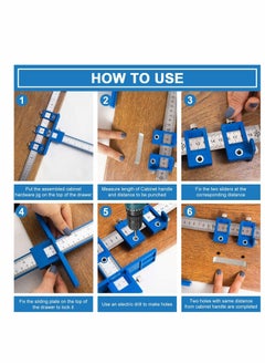 Y&D Woodworking Hole Locator, Cabinet Handle Hardware Template Punch Tool, Drawer Locator  - Image 4