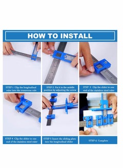 Y&D Woodworking Hole Locator, Cabinet Handle Hardware Template Punch Tool, Drawer Locator  - Image 2